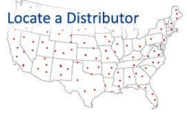 US Map of Distributor Locations